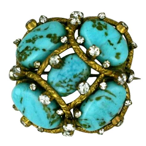 chanel turquoise brooch|chanel brooch jewelry.